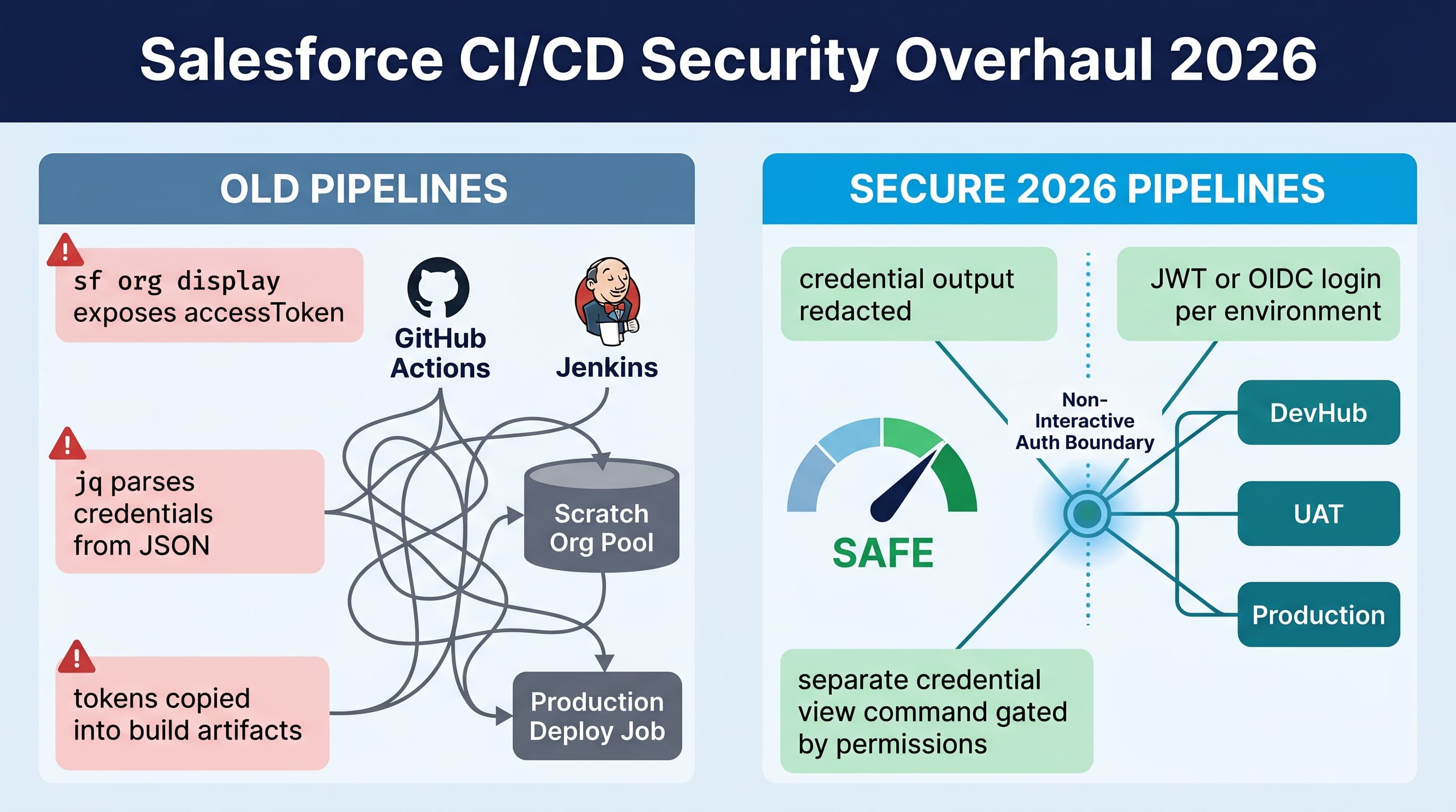 Salesforce CI/CD Security Overhaul 2026: What Breaks and How to Fix It
