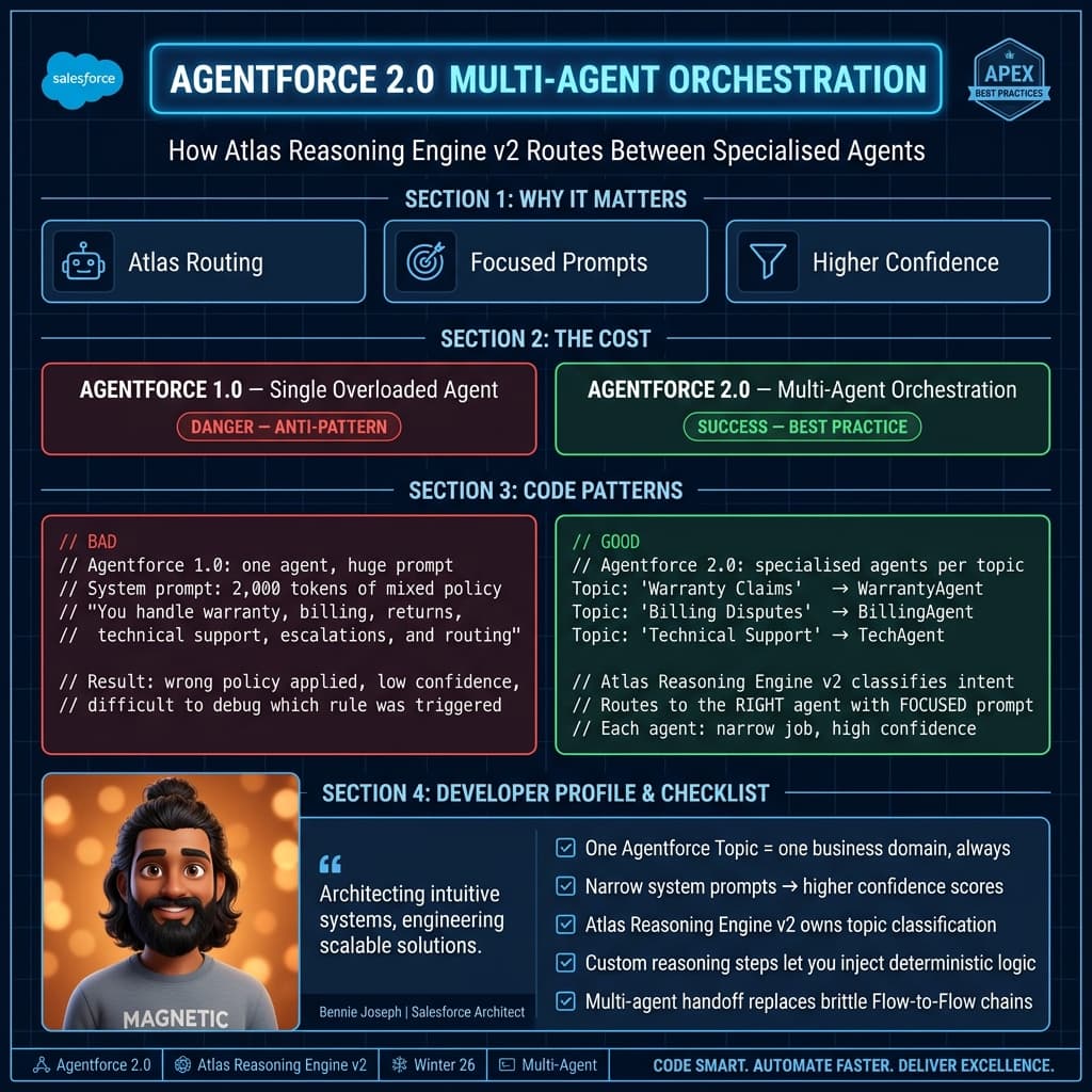 Agentforce 2.0 multi-agent orchestration architecture
