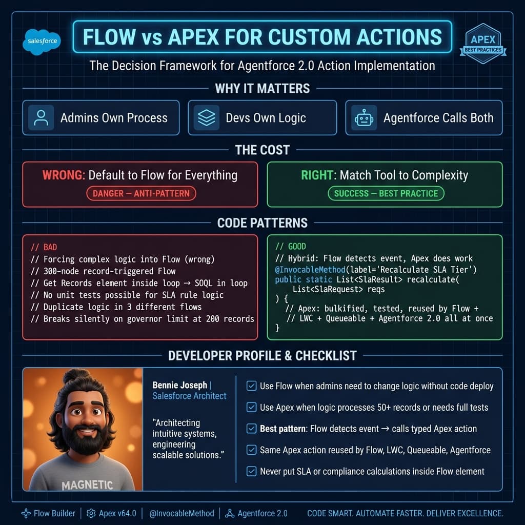 Agentforce Custom Actions: A Builder Playbook supporting diagram 2