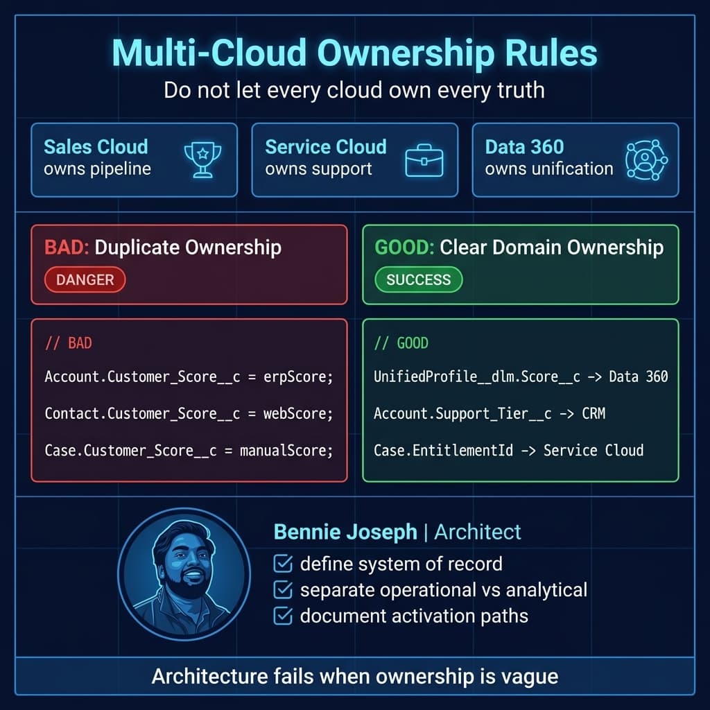 Multi-cloud ownership rules with bad and good data patterns