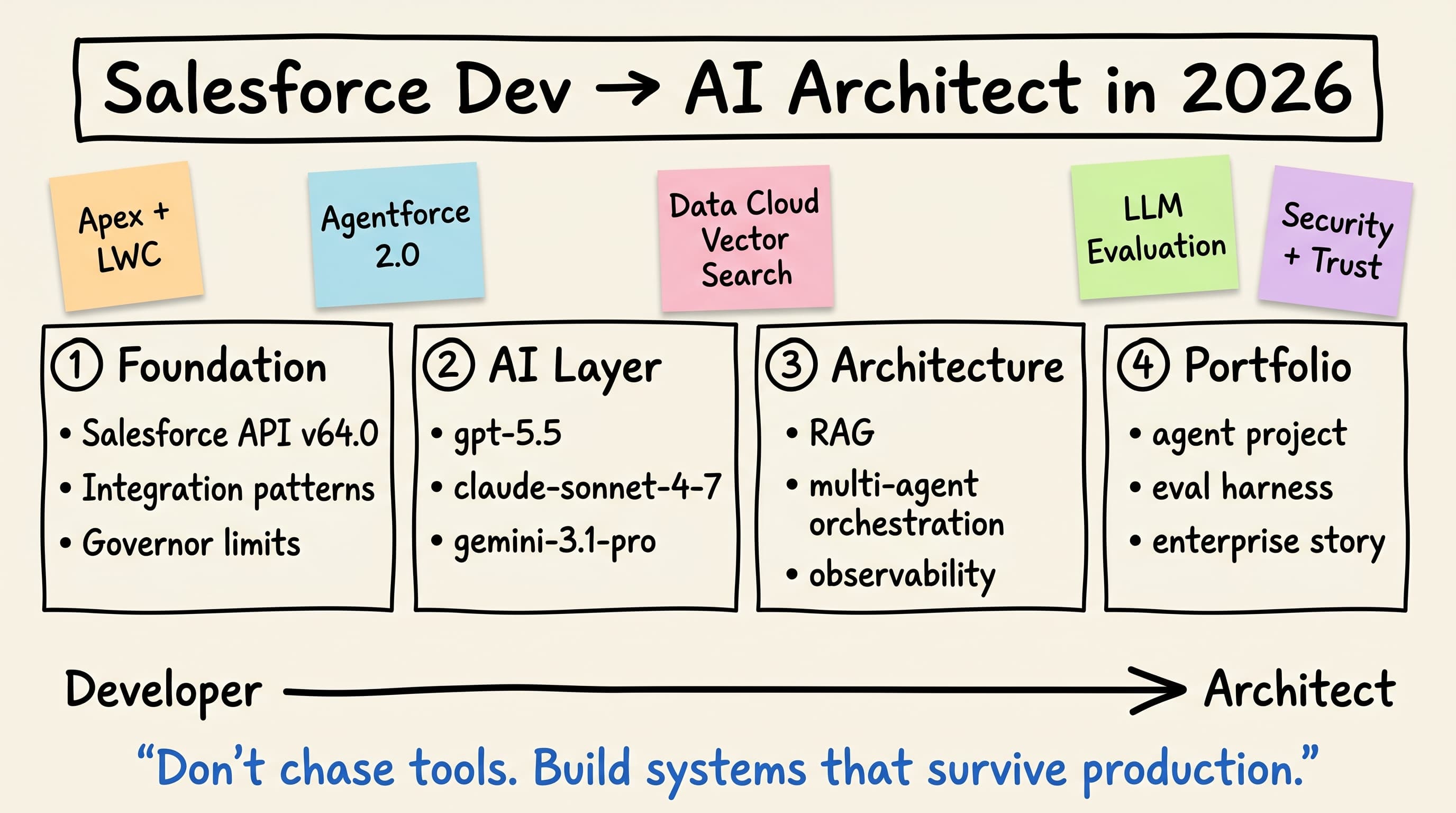 From Salesforce Dev to AI Architect: The 2026 Roadmap