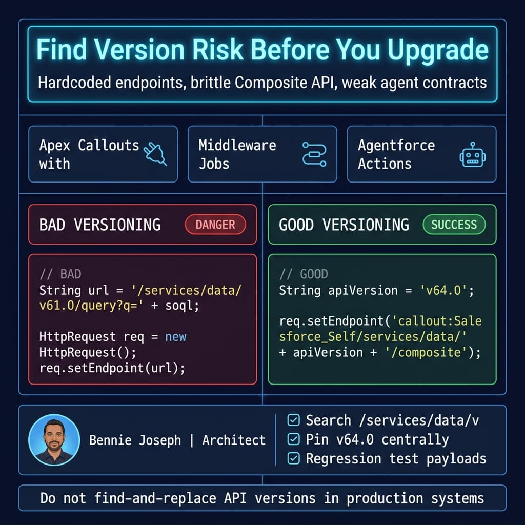 API version upgrade risk scan