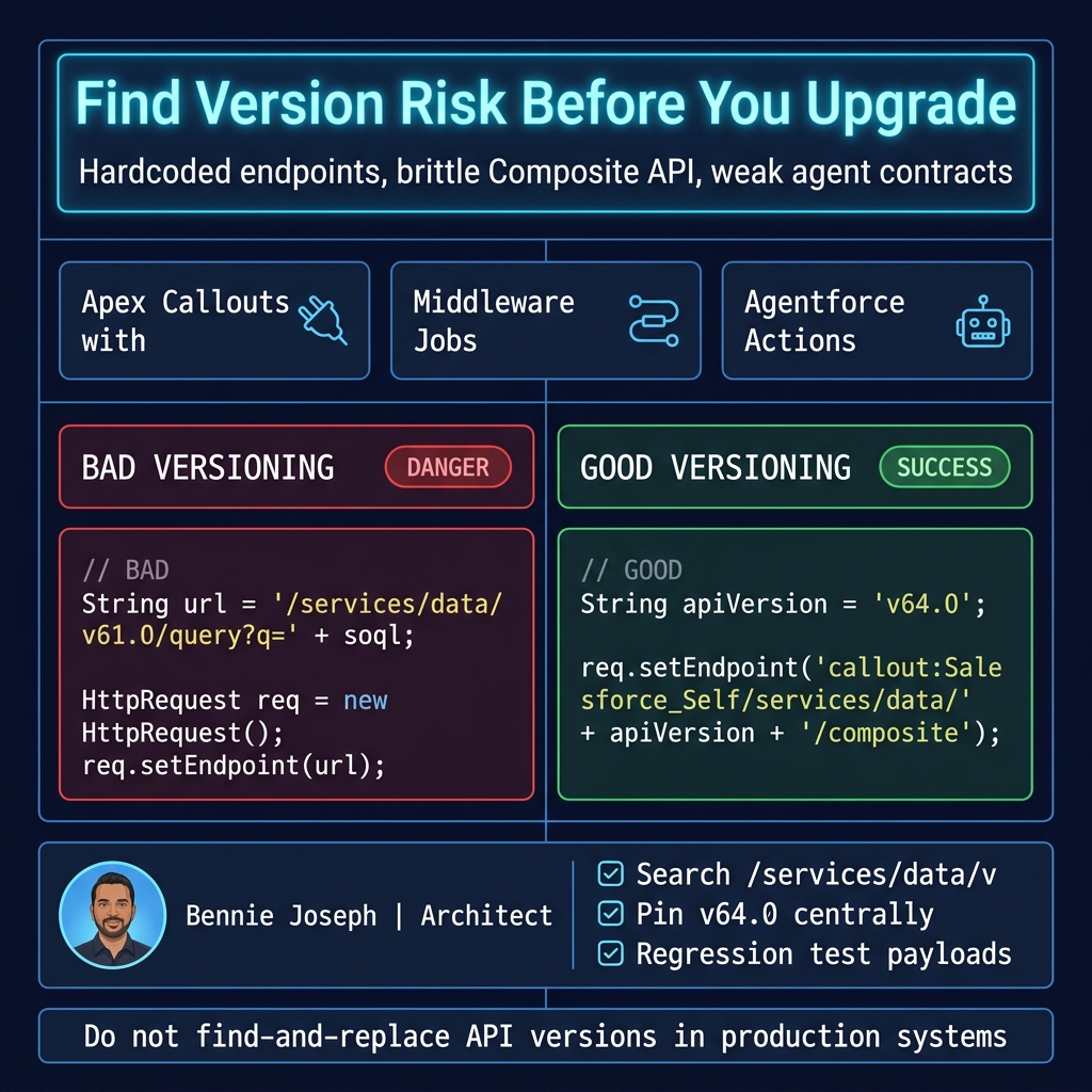 API version upgrade risk scan